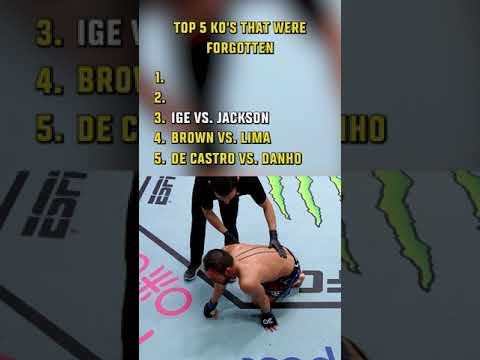 Top 5 Forgotten KOs ☠️ #ufc