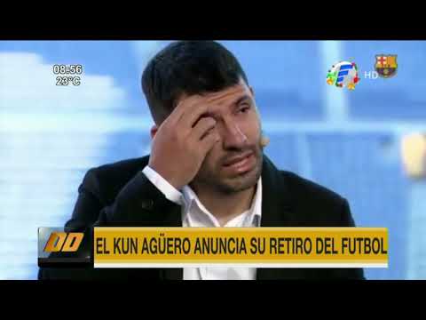 El Kun Agüero anunció su retiro del fútbol por problemas de salud