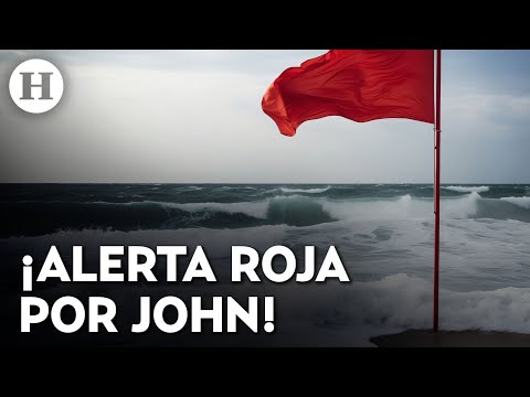 ¡Alerta máxima por Huracán John! Fenómeno activa alerta roja y suspende clases en Michoacán y Oaxaca