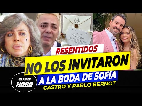 NO LOS INVITARON! Verónica y Cristian Castro FUERON LOS GRANDES AUSENTES EN LA BODA de Sofía Castro