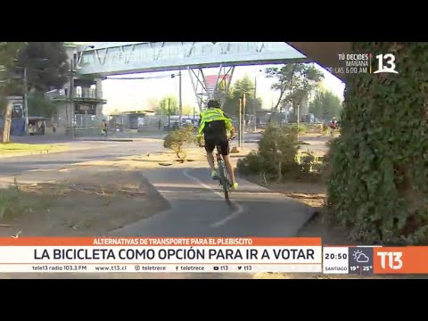 Alternativas de transporte para el plebiscito: La bicicleta como opción para ir a votar