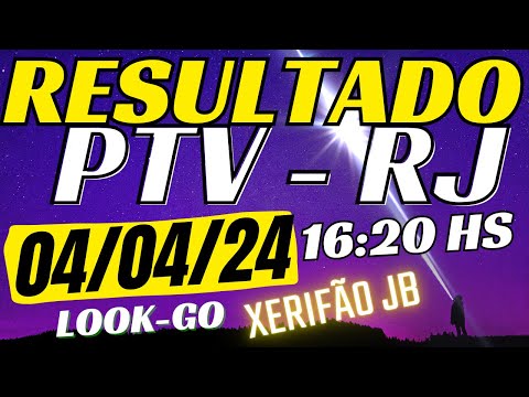 Resultado do jogo do bicho ao vivo - PTV - Look - 16:20 04-04-24