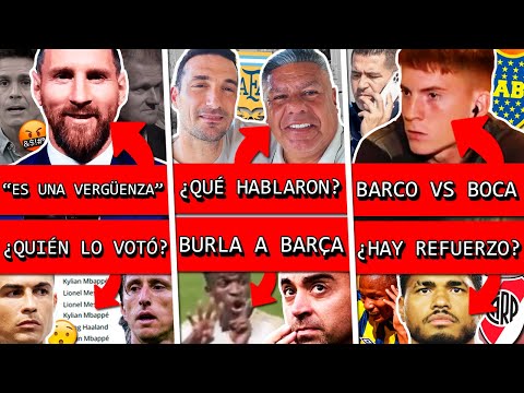 MESSI ganó THE BEST y armó POLÉMICA+ Reunión SCALONI TAPIA+ VINI vs BARÇA+ BARCO criticó BOCA+ RIVER