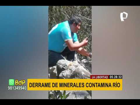 La Libertad: río de comunidad de Retamas se contaminó tras derrame por fuga de minerales