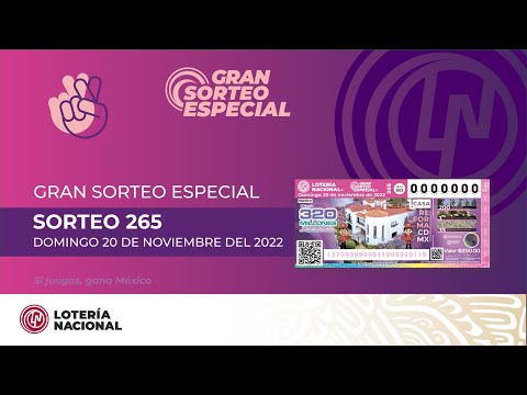 Gran Sorteo Especial No. 265.