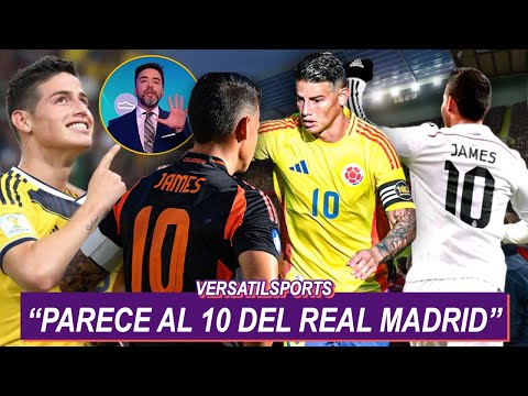 PERIODISTA ARGENTINO se RINDE a  JAMES RODRIGUEZ “SE PARECE al 10 del REAL MADRID”