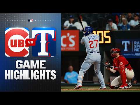 시카고 컵스 vs 텍사스 레인저스 경기 하이라이트 (5/8/26) | MLB 하이라이트