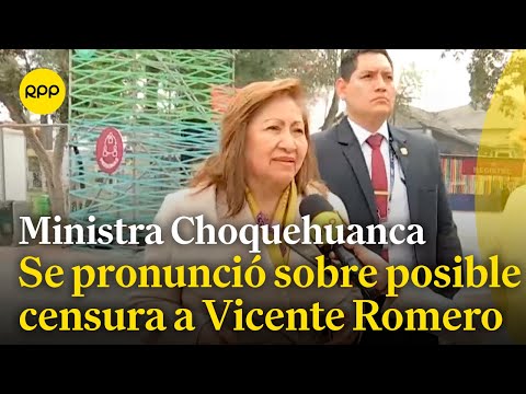 La ministra de Producción se pronunció sobre la posible censura a Vicente Romero