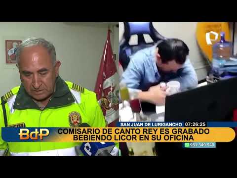 BDP Captan a comisario de Canto Rey bebiendo mientras trabajaba