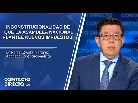 Entrevista con Rafael Oyarte Martínez - Abogado Constitucionalista | Contacto Directo | Ecuavisa