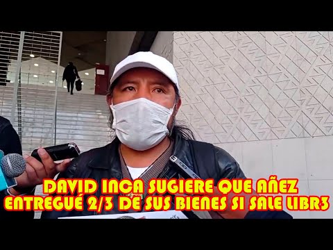 DAVID INCA PIDE QUE AÑEZ ENTREGUÉ 2/3 DE SU PATRIMONIO PARA EVITAR QUE FUGU3 SI SALE LIBRE..