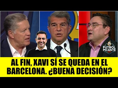 BARCELONA ANUNCIÓ que Xavi SE QUEDA. ¿Por qué y es buena la decisión de Xavi? | Futbol Picante
