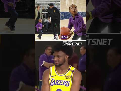 LeBron vio el potencial de Bronny  (via spectrumsportsnet) #shorts | ESPN Deportes