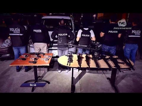 Agentes antinarcóticos decomisaron drogas y armas en Yaguachi