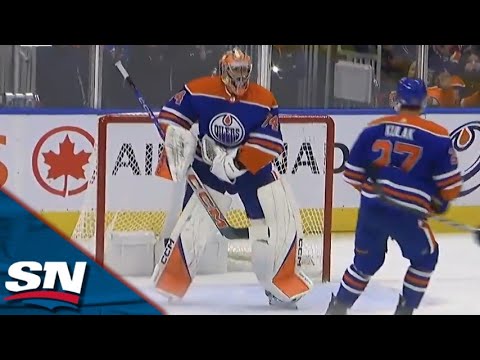 Johnny Gaudreau Cant Believe It As Stuart Skinner ROBS Him On The Breakaway