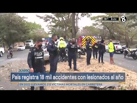 País registra 18 mil accidentes de tránsito con lesiones