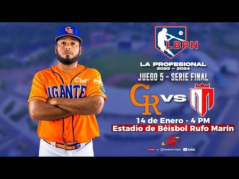 SERIE FINAL: Gigantes de Rivas VS Tren del Norte - Liga de Béisbol Profesional Nacional 2023 - 2024