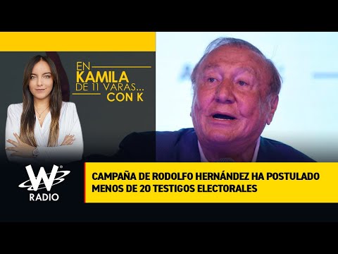Campaña de Rodolfo Hernández ha postulado menos de 20 testigos electorales
