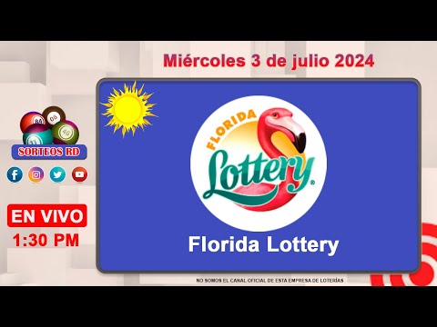 Florida Lottery EN VIVO ?Miércoles 3 de julio 2024  / 1:30PM