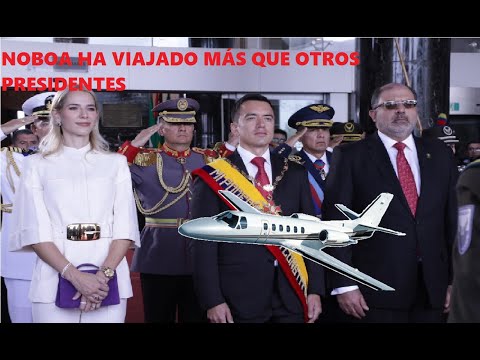 Urgente. Noboa el presidente con más vuelos internacionales de la historia