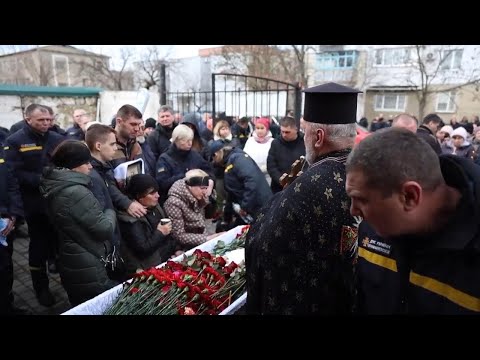 Firefighter killed in Russia's Friday missile attack on Odesa laid to rest