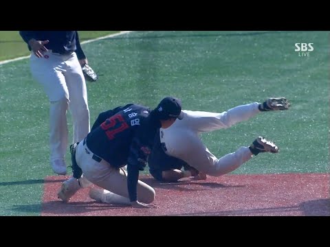 롯데 자이언츠 오선진 수비 충격??!  | 2024.3.23 | 2024 신한 SOL뱅크 KBO 리그 | KBO 모먼트