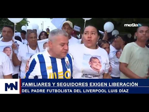 Familiares y seguidores exigen liberación del padre del futbolista del Liverpool, Luis Díaz