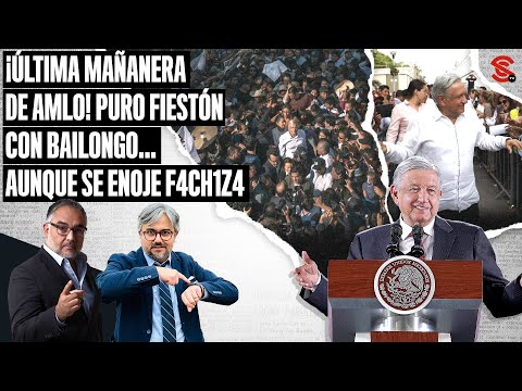 ¡ÚLTIMA #MAÑANERA de #AMLO! Puro FIESTÓN CON BAILONGO… Aunque se enoje f4ch1z4 30/9/2024