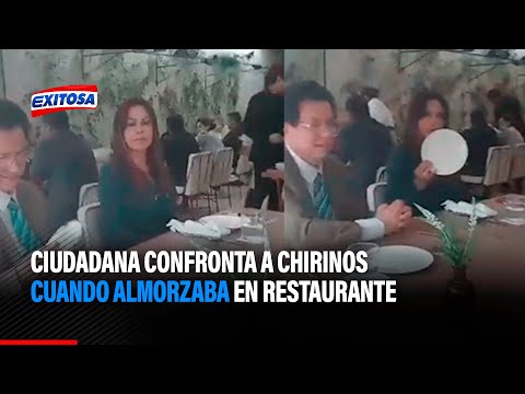 El pueblo se muere de hambre: Ciudadana confronta a Chirinos cuando almorzaba en restaurante