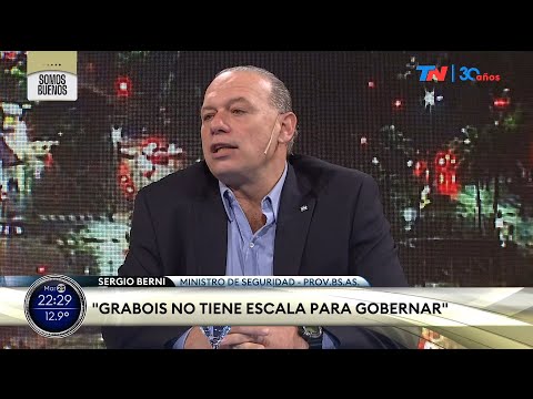 Grabois no tiene escala para gobernar Sergio Berni, ministro de Seguridad de Buenos Aires