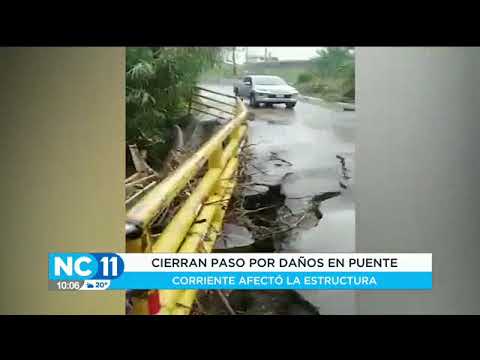 Cierran puente en El Tajo en Colypro por daños a la estructura