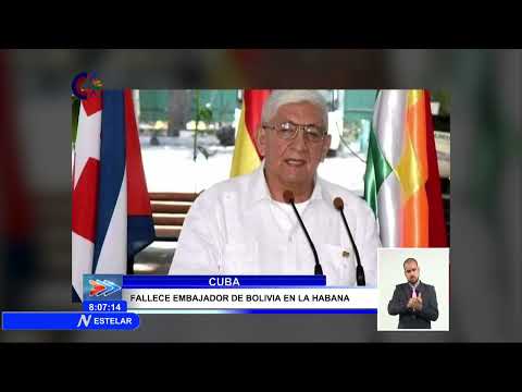 Lamenta Presidente de Cuba fallecimiento del Embajador de Bolivia en la Isla, Sr. Eduardo Pardo