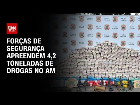 Forças de Segurança apreendem 4,2 toneladas de drogas no AM | LIVE CNN