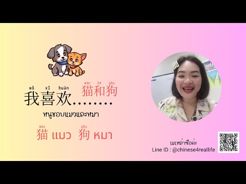 วิธีบอกสิ่งที่ชอบ我喜欢|MayLa