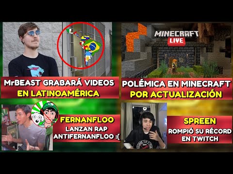 MrBEAST GRABARÁ VIDEOS EN LATINOAMÉRICA | LANZAN RAP ANTIFERNANFLOO ?| MINECRAFT EN POLÉMICA