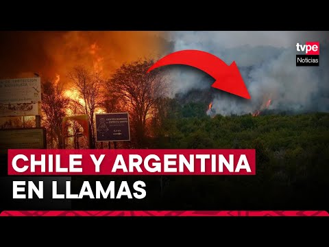 Incendios forestales destruyen varias zonas en Chile y Argentina