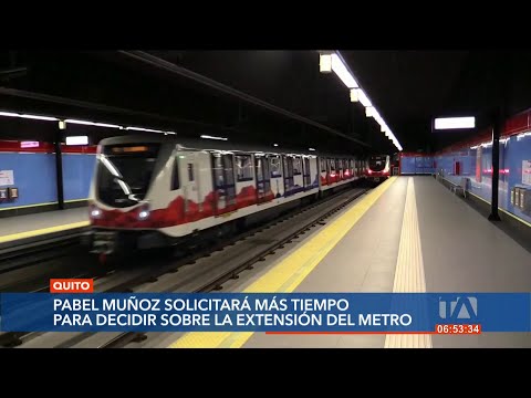 El alcalde analizará la construcción de una segunda línea para el Metro de Quito