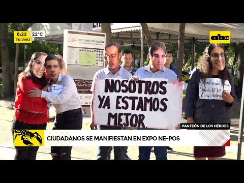 Ciudadanos se manifiestan en Expo Ne-Pos