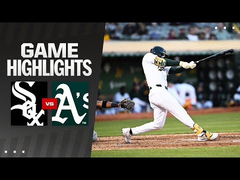 White Sox vs. As Game Highlights (8/5/24) | MLB Highlights