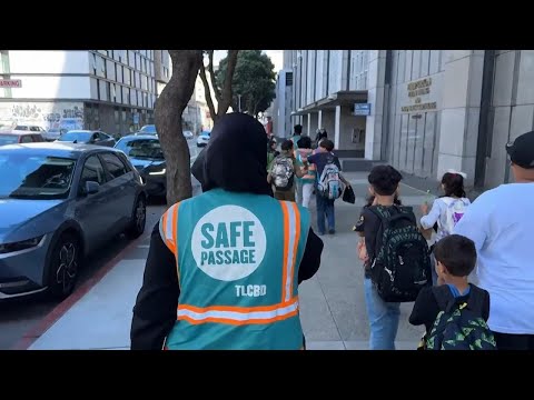 Safety stewards escort kids through San Francisco's notorious Tenderloin neighborhood