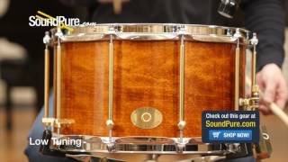 Noble & Cooley 8x14 Solid Shell Classic Maple Snare Drum - Honey Maple Quick n' Dirty