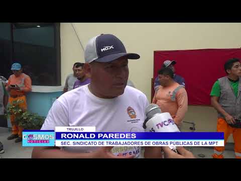 Trujillo: Obreros Municipales realizaron plantón por falta de pago