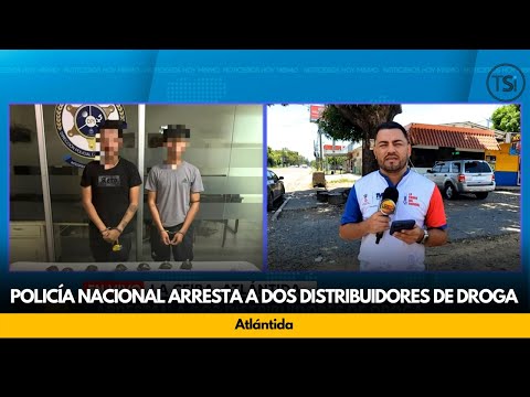 Policía Nacional arresta a dos distribuidores de droga en Atlántida