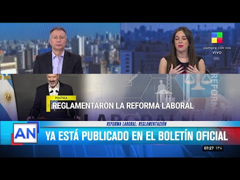 El Gobierno reglamentó la reforma laboral de la ley Bases