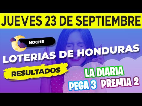 Sorteo 9PM Loto Honduras La Diaria, Pega 3 Premia 2 Jueves 23 de Septiembre del 2021 | Ganador ?
