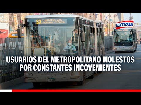 Usuarios del Metropolitano molestos por constantes incovenientes en el servicio de transporte