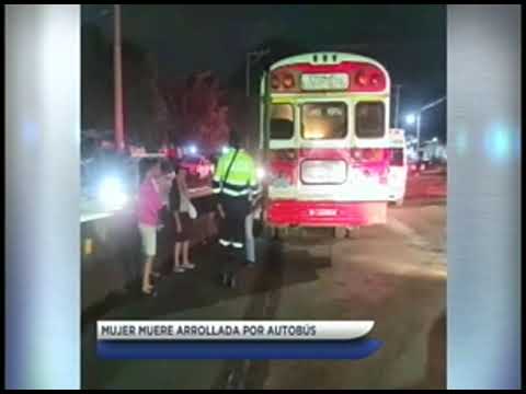 Mujer fallece tras ser atropellada por un autobús