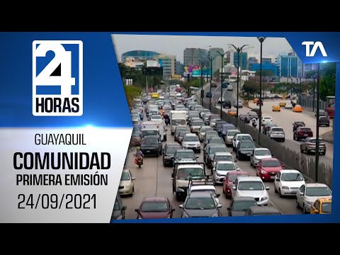 Noticias Guayaquil: Noticiero 24 Horas 24/09/2021 (De la Comunidad - Emisión Central)