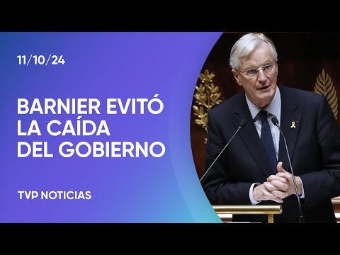 Francia: Barnier evitó la caída del gobierno