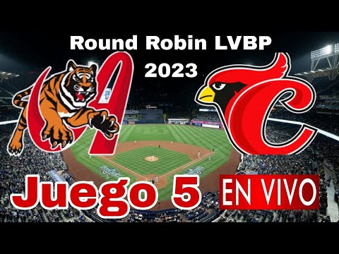 Donde ver Tigres de Aragua vs. Cardenales de Lara en vivo, juego 5 Round Robin de la LVBP 2023
